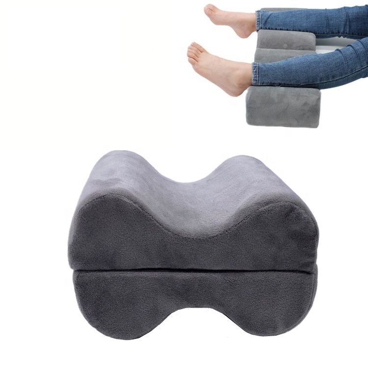 Wholesale Heart Shape Orthopedic leg Pillow Sciatica Relief Leg Pain Pregnancy Hip and Joint Memory Foam Wedge Contour  Pillow