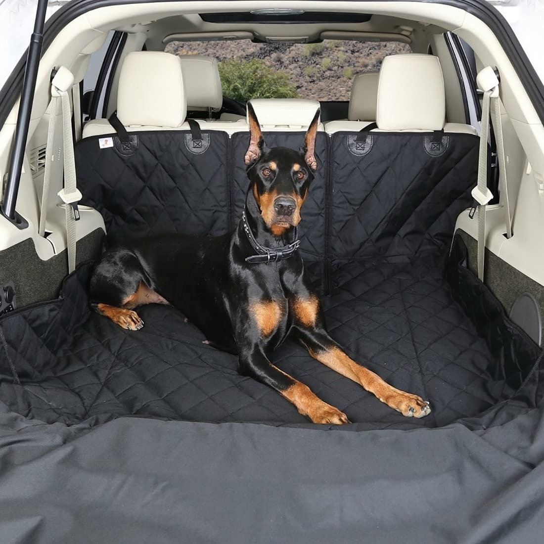 Large Black Car Seat 100% waterproof 600D oxford fabric dog hammock car seat cover pet seat cover