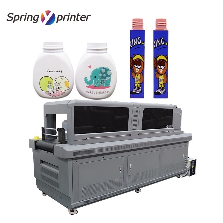 New style all in one uv flatbed printer machine single pass printer large format uv flatbed printer for paper bag bottle