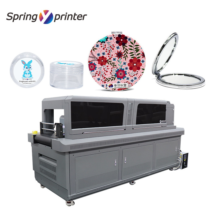 New style all in one uv flatbed printer machine single pass printer large format uv flatbed printer for paper bag bottle