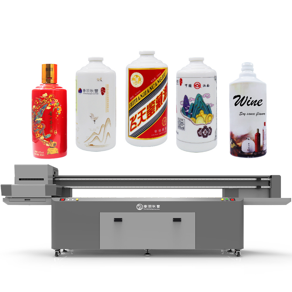 CF-2510 Rotary UV Printer for Bottles Tumblers Thermos Cups Printing Machine 360 Degree Size G5i Head Inkjet Cylinder Printer