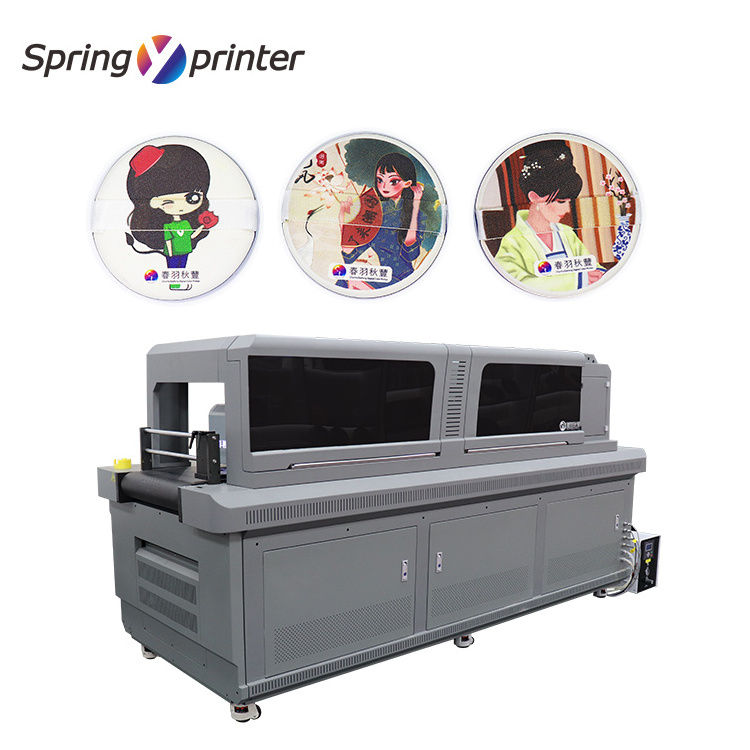 New style all in one uv flatbed printer machine single pass printer large format uv flatbed printer for paper bag bottle