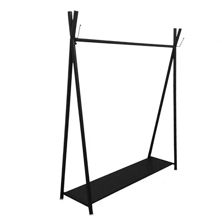 clothing store display rack wrought iron hanger