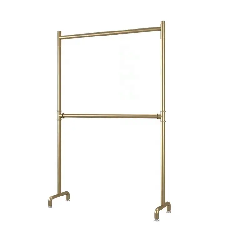 Metal Clothes Hanging Bar Display Rack Garments Display Shelf Clothing Store