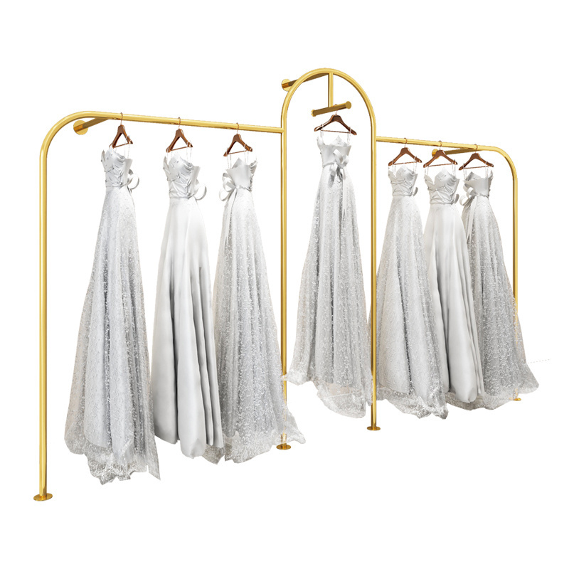 Jewelry store semi-circular clothes rack