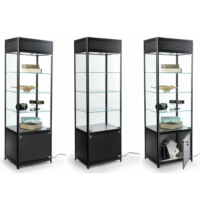 Retail Store Toy Figure Display Cases Display Cabinet Glass Case For Display