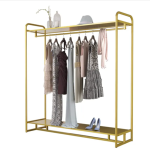 Industrial Pipe Clothes Rack Modern Garment Rack for Laundry Room