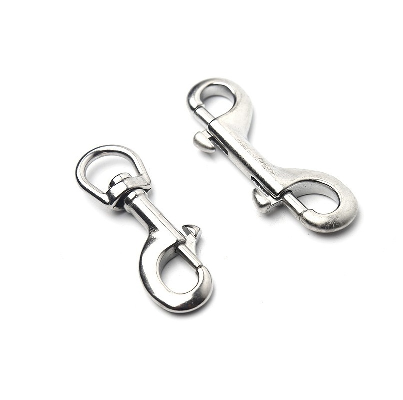 Multifunction Stainless Steel 304 Outdoor Backpack Buckle Hook Pet Buckle Key Chain Double Ended Bolt Snap Hook