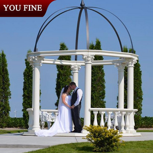 Outdoor Marble Wedding Gazebo Decorated Wedding Gazebo