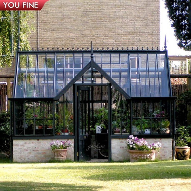 Outdoor Garden Enclosed Large Wrought Iron Gazebo Green House Orangeries