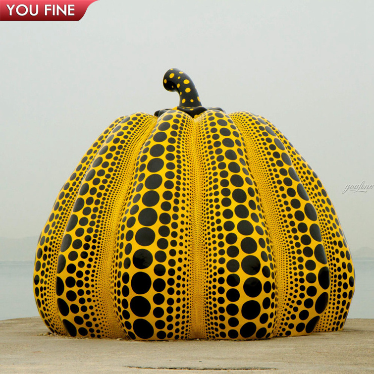 Customized Large Resin Fiberglass Pumpkin Sculpture