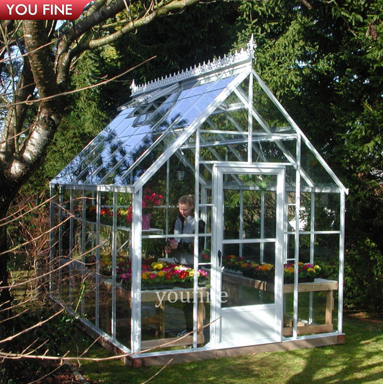 Sunrooms Glass Solarium & Houses House Free Standing Kit For Furniture Sets Garden Prefab Sunroom