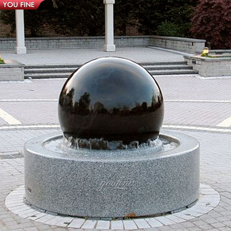 Outdoor Garden Decor Antique Stone Marble Ball Water Fountain Sphere Fountain Globe