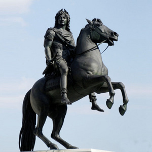 Life Size Bronze Hunter Ridding Horse Sculpture