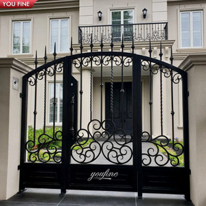 High Quality House Swing Main Wrought Iron Security Front Door Security Gate Designs