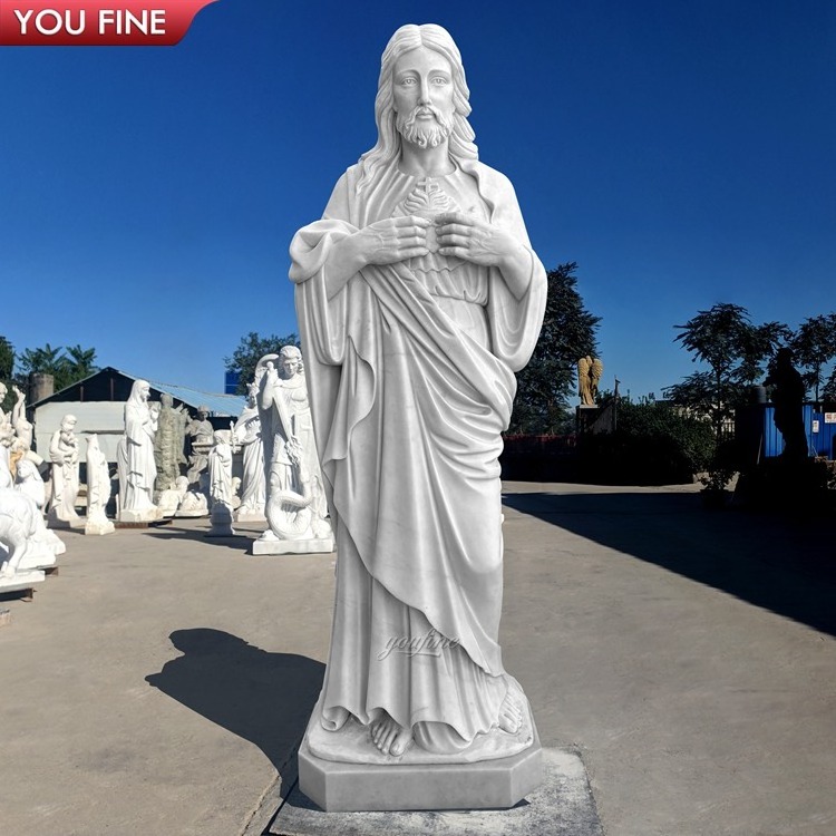 Outdoor Large Sculpture Jesus Marble Sculpture Monument