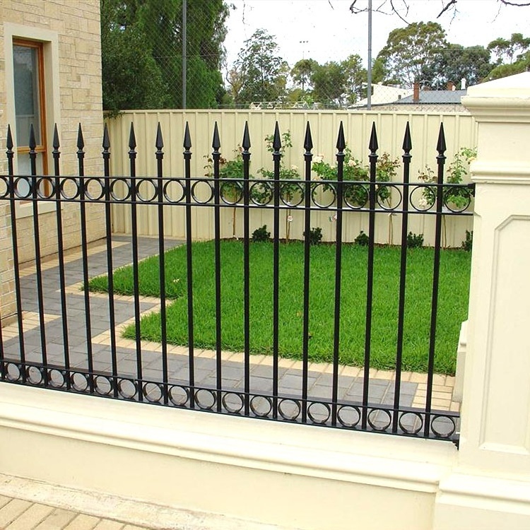 Outdoor Garden Black Classic Modern Metal Iron Fencing