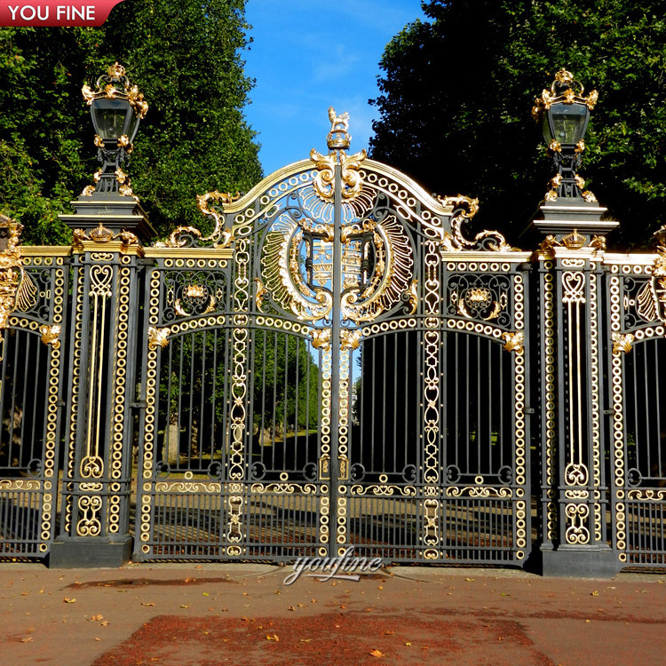 New Style Luxury Wrought Iron Gate Designs Simple