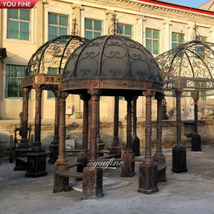 Metal Round Garden Casting Iron Gazebos for Sale Metal Pavilion