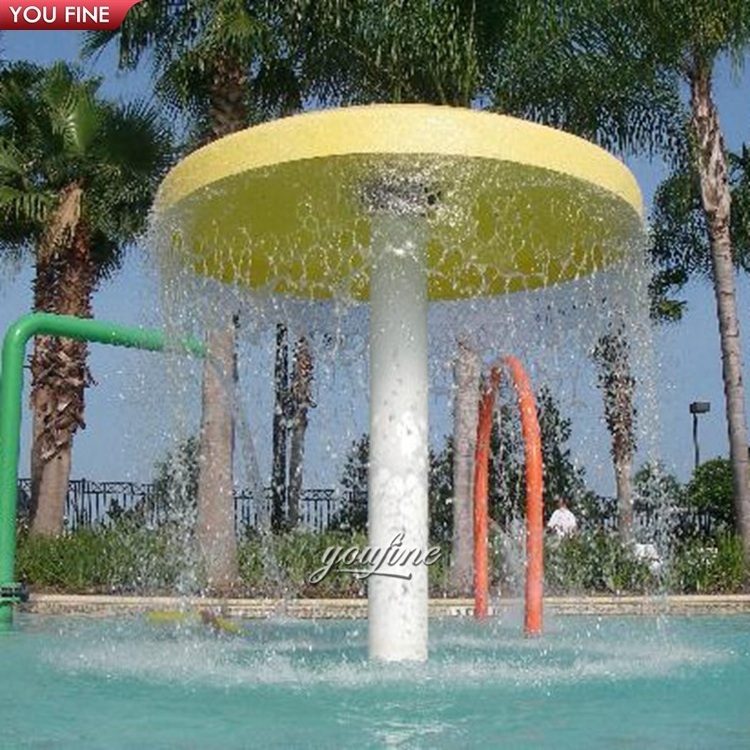 High Quality Large Stainless Steel Statue Metal Mushroom Umbrella Fountain