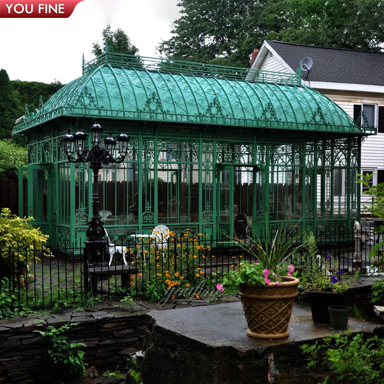 Outdoor Garden Large Outdoor GreenHorse Wrought Iron Gazebo