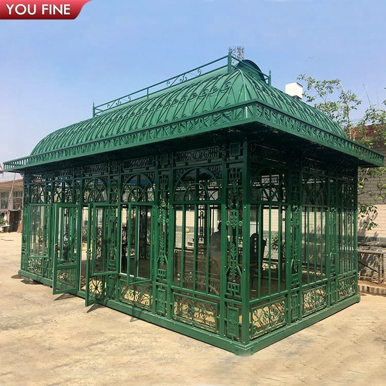 Large Outdoor Backyard Wrought Iron Gazebo for Garden