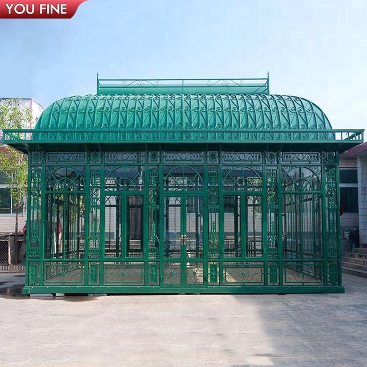 Large Outdoor Backyard Wrought Iron Gazebo for Garden