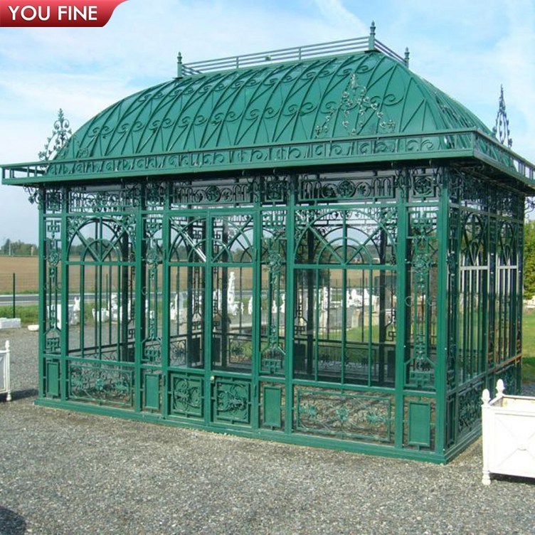 Large Outdoor Backyard Wrought Iron Gazebo for Garden