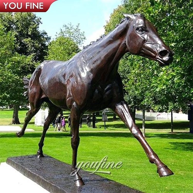 Outdoor Garden Custom Casting Copper Animals Sculpture Bronze Unicorn Horse Statue