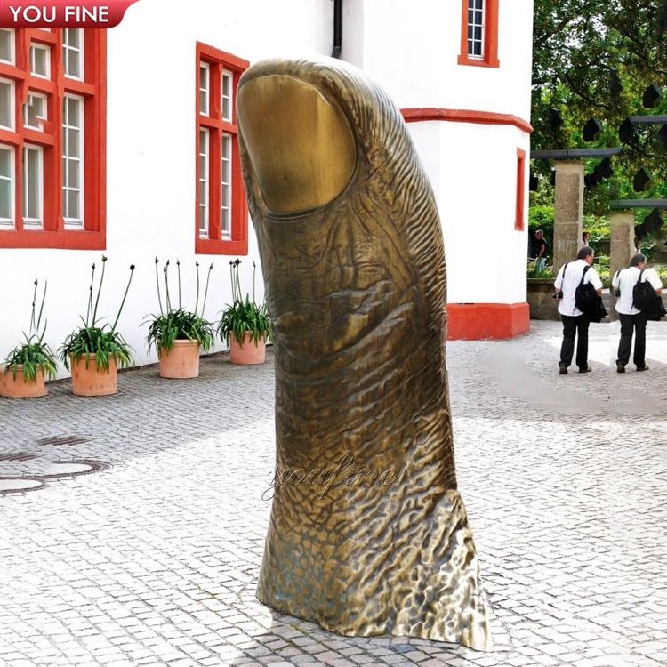 Large Bronze Thumb Sculpture For Outdoor Landscape Decoration