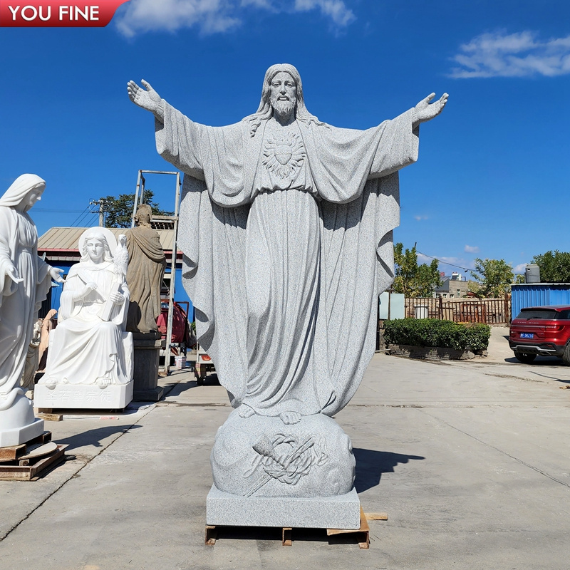 Outdoor Large Sculpture Jesus Marble Sculpture Monument