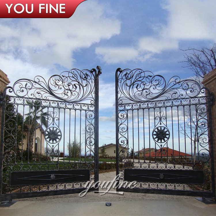 New Style Luxury Wrought Iron Gate Designs Simple