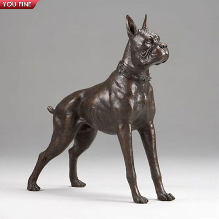 Life Size Garden Custom German Shepherd Brass Sculpture Bronze Dog Statue