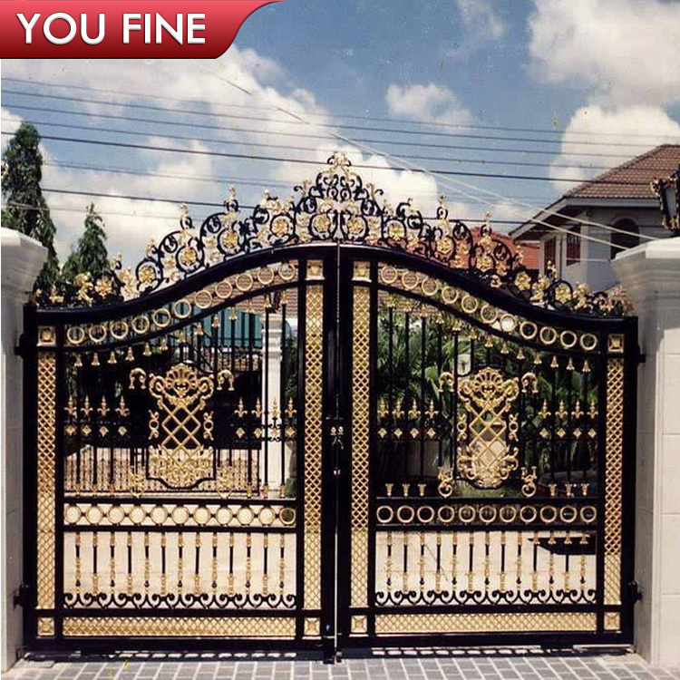 Modern House Wrought Iron Main Gates Designs Gate Electric Sliding Driveway Door