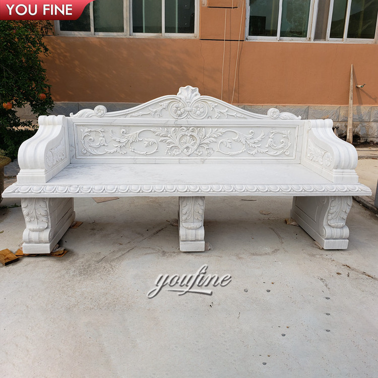 Hand Carved Natural Stone Animal Statue Chair Outdoor Garden Decoration Marble Tortoise Sculpture Bench