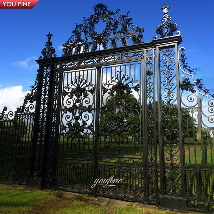 New Style Luxury Wrought Iron Gate Designs Simple