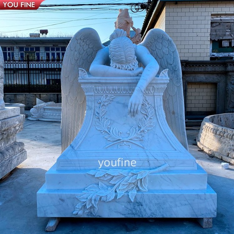 Customized Granite Monument Memorial Bench Marble Angel Headstone Stone