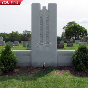 Outdoor Large Granite Cross Luxurious Marble Cross Headstone Monument