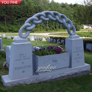 Outdoor Hand Carved Stone Memorial Granite Marble Headstone Tombstone