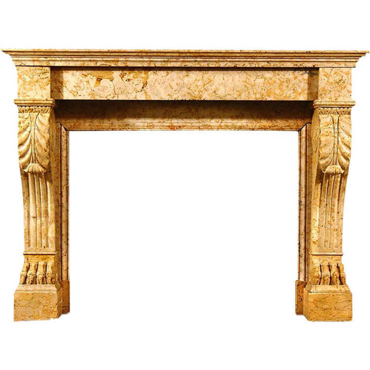 Indoor Decorative Antique Roman Style Gas Fireplace