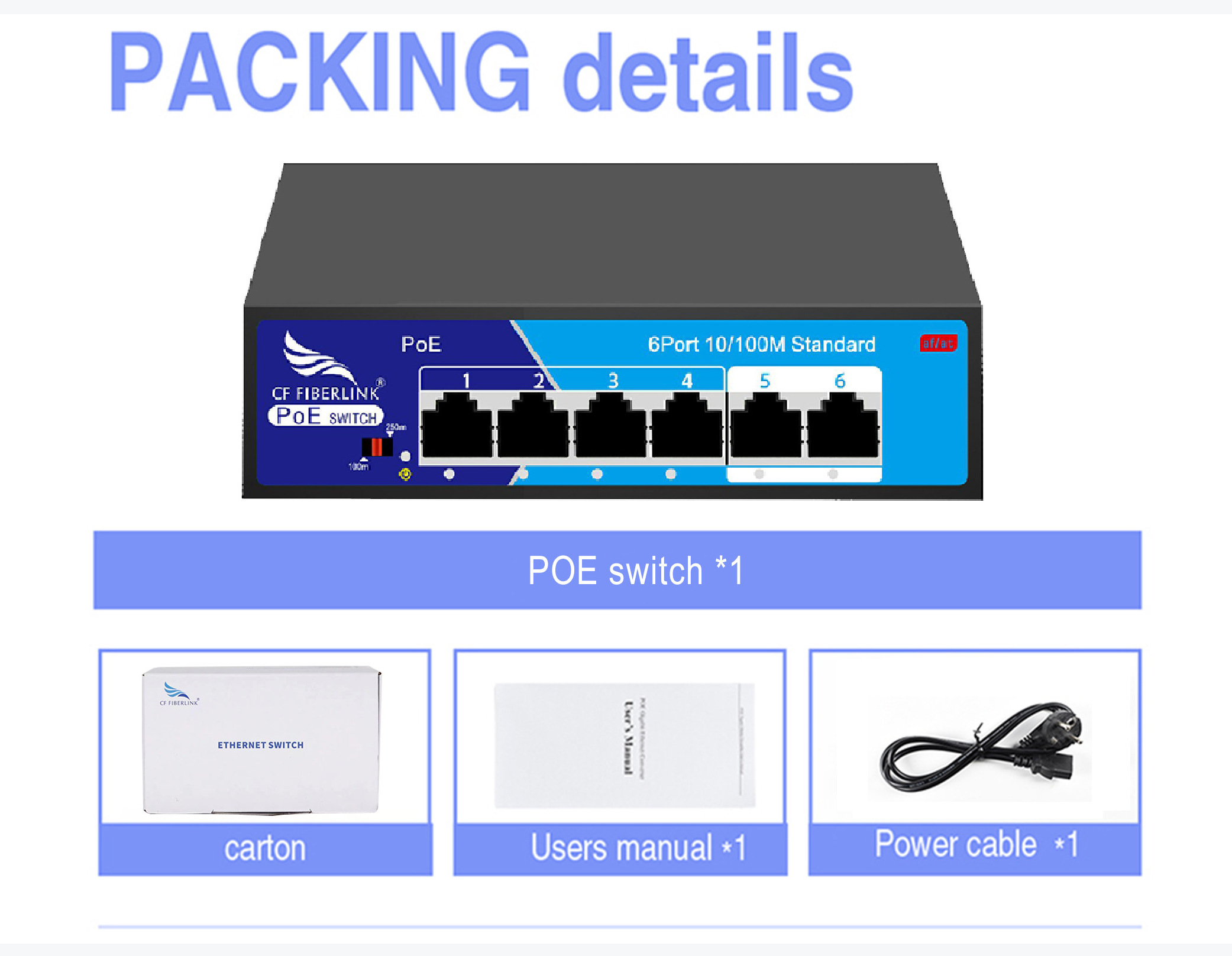 Best Brands Good Price Unmanaged Professional Service Mini Gigabit Rj45 4 100M Port Poe Network Switch