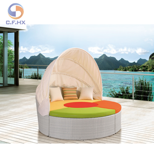 Modern Leisure Garden Patio Balcony Outdoor Furniture Sets Outdoor Lounge Sofa Beds With Canopy For Hotel Villa Garden sofa