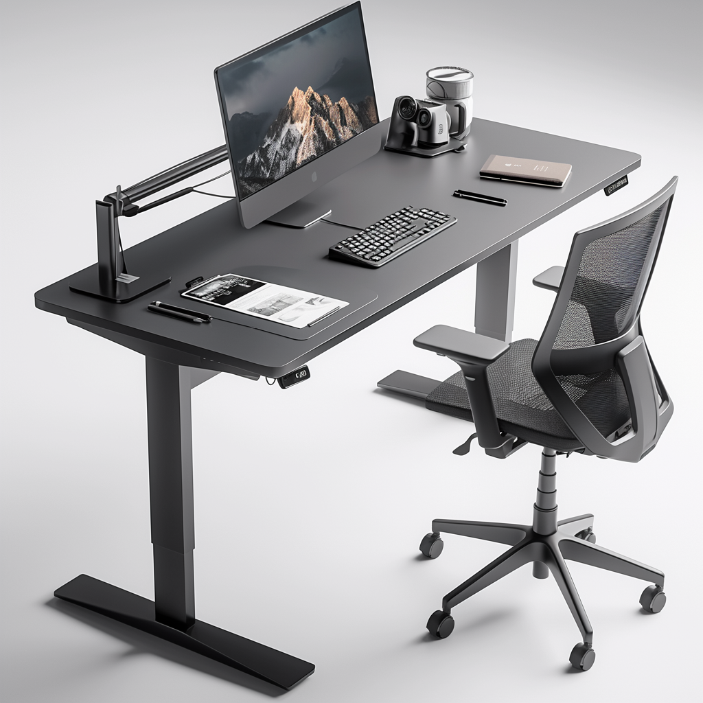 Manufacture Price Modern Home Office Table Manager Ceo Ergonomic Table Executive Office Adjustable Electric Standing Desk