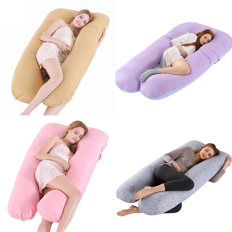 Factory Custom Various Specifications C Shape Pregnancy Pillow or Full Body U-shaped Maternity Pillow with Washable Cover