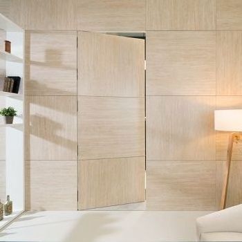 High Quality Modern Invisible Design Frameless Wood Interior Hidden Doors White Brown Invisible Door Partition Doors