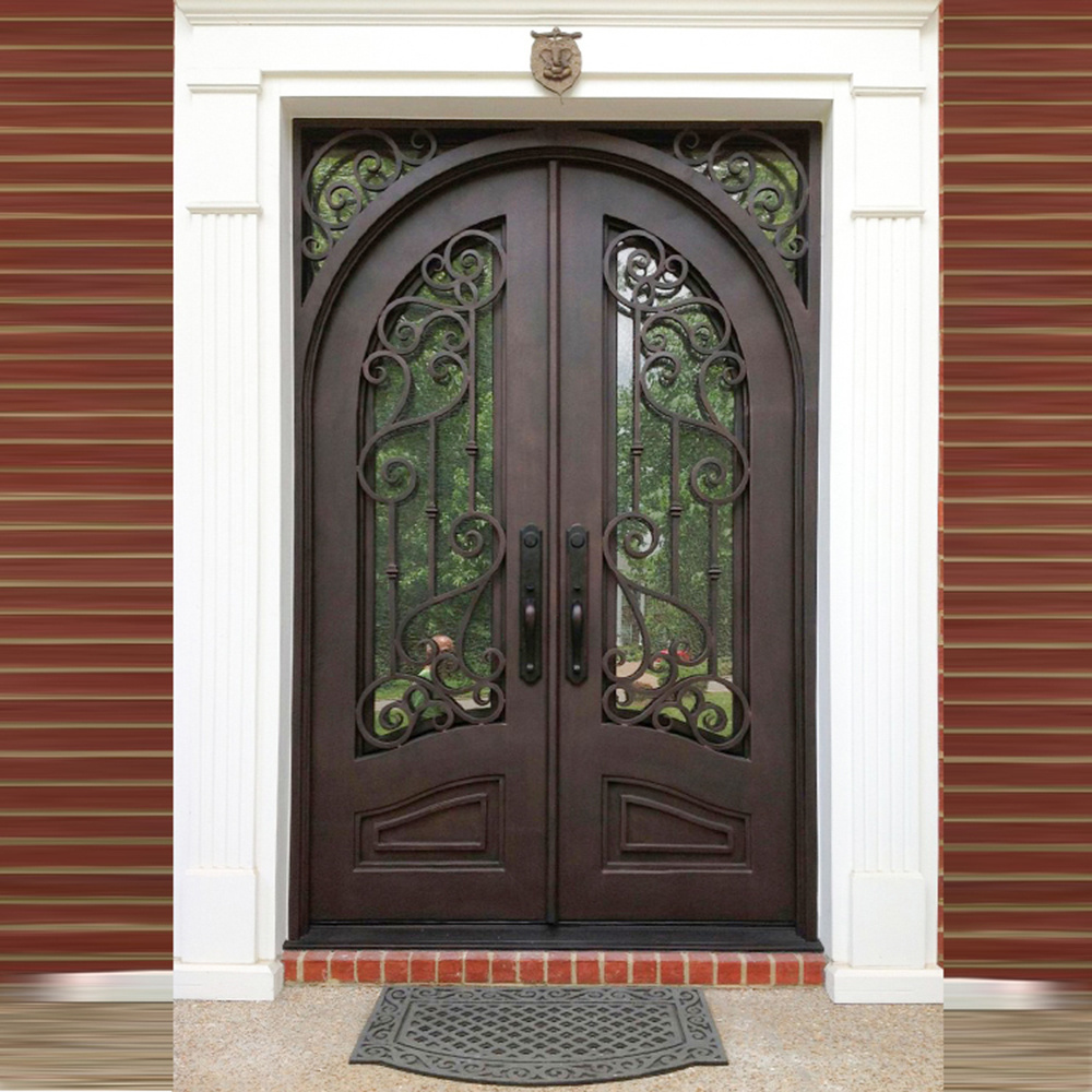 Latest Stainless Steel Exterior Door Modern Garage Good Quality Steel Villa Entry Door Security Metal Steel Door