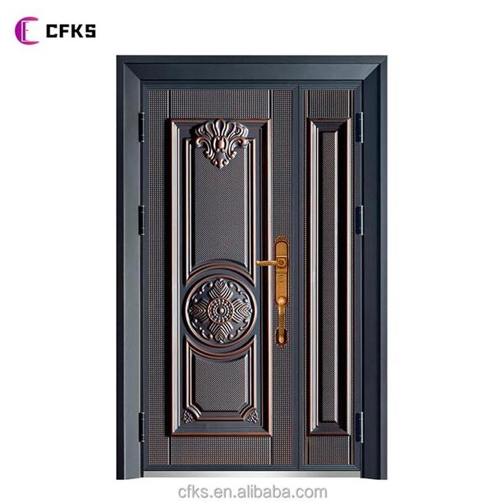 made in china house internal metal doors factory price home hotel interior room steel security wood door