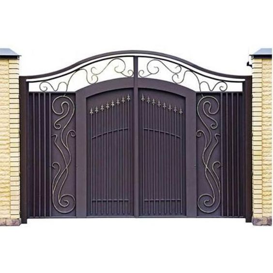 Low price  patio electric door cast aluminum gate sliding decorative iron gate