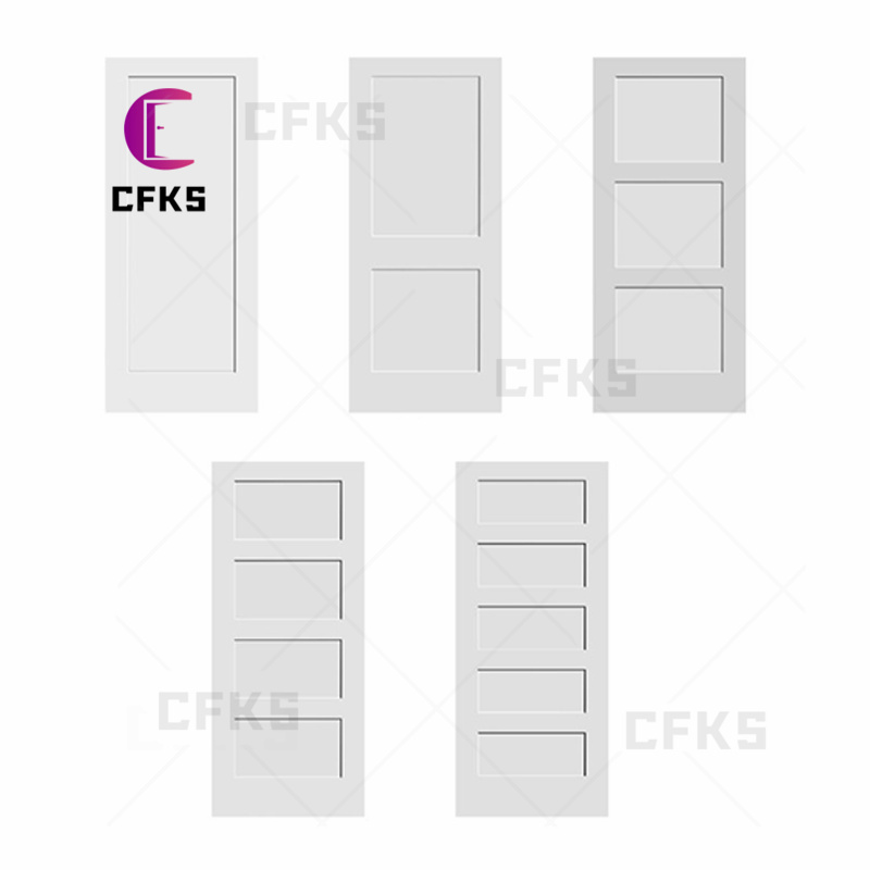 High Quality Low Price China white  Wholesale shaker wood MDF  primer internal prehung Interior Doors