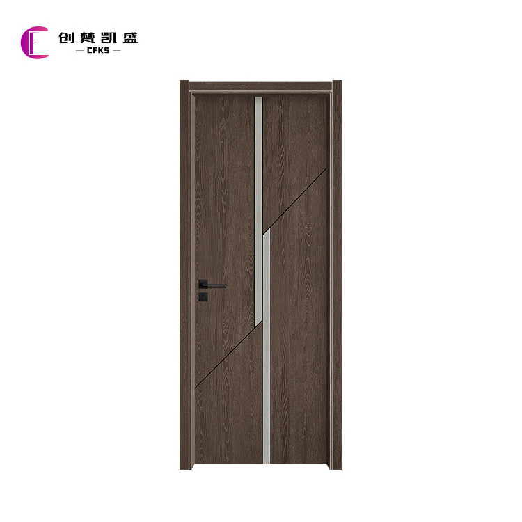 House Interior Kitchen Office Room Waterproof Design Melamine Skin Wood Doors Fancy Wood Door Design